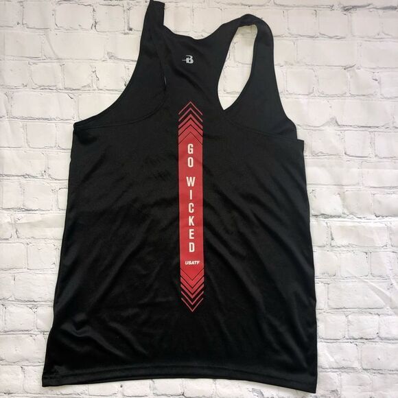 NWOT Womens Small Badger Sports USATF Wicked Running Club Racer Back Tank Top - Picture 4 of 6